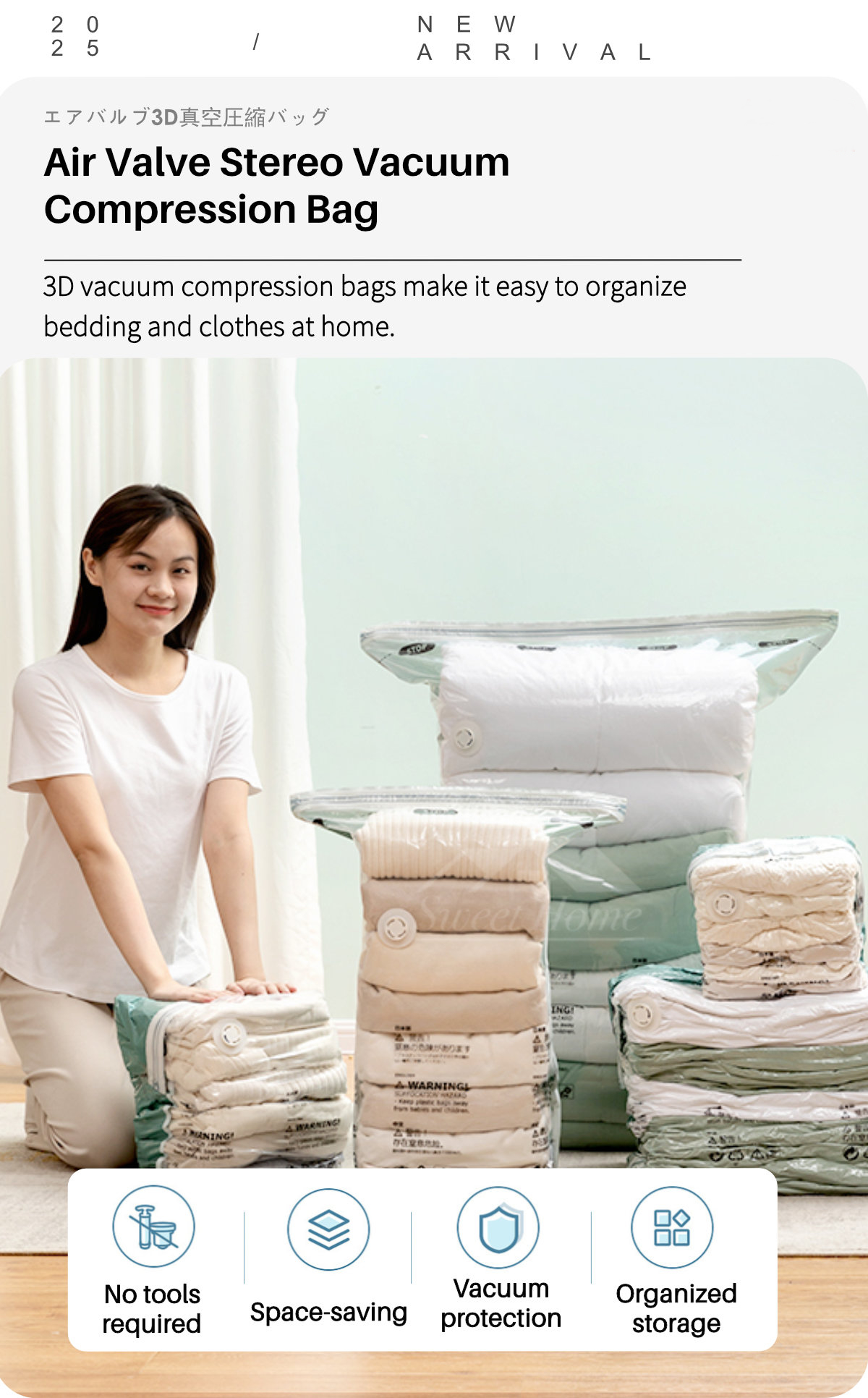 Stereo Air Valve Vacuum Compression Bag-1